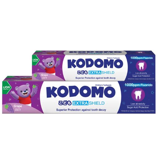 Picture of Kodomo Extra Shield Children Toothpaste Grape 65g + 20g