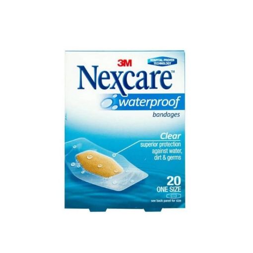 Picture of Nexcare Clear Waterproof Bandages 26x57mm 20s