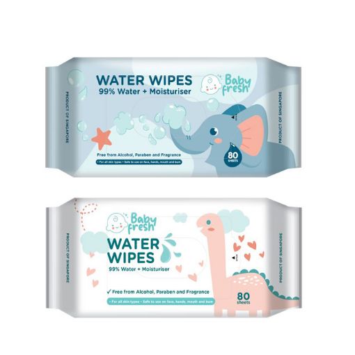 Picture of Babyfresh Water Wipes Fragrance Free 80s