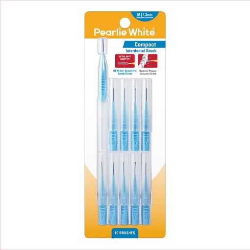 Picture of Pearlie White Compact Interdental Brush M 1.2mm 10s