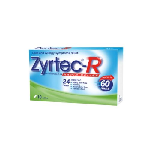 Picture of Zyrtec-R 10mg Tab 10s