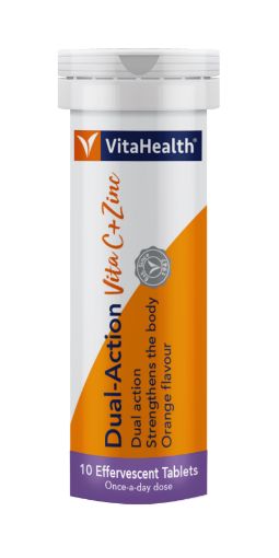 Picture of Vita Dual Action Vitamin C 1000mg + Zinc Effervescent 10s