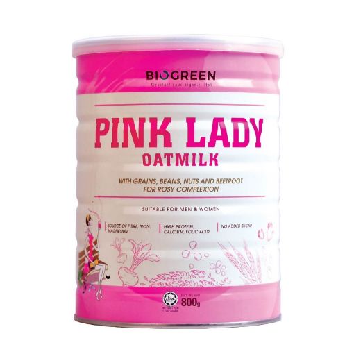 Picture of Biogreen No Sugar Added Pink Lady Oatmilk Powder 800g