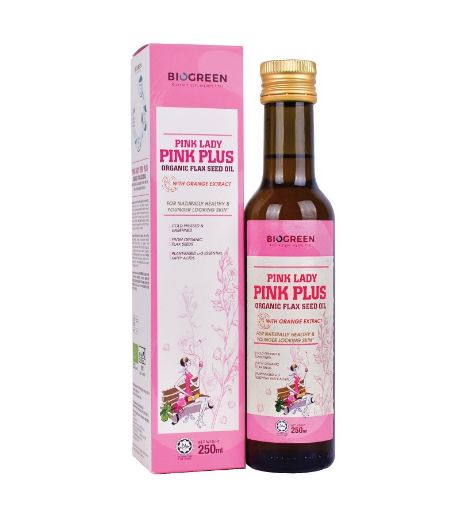 Picture of Biogreen Pink Lady Organic Flax Seed Oil 250ml