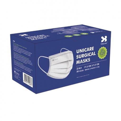 Picture of Unicare 3Ply Surgical Mask 50s