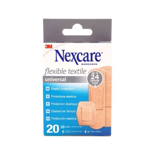 Picture of Nexcare Universal Flexible Textile Bandages Assorted 20s