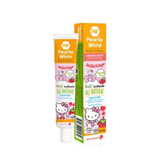 Picture of Pearlie White Natural Kid Fluoride Free Strawberry Toothpaste 45g