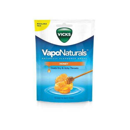 Picture of Vicks Vaponaturals Drops Honey Menthol 70g