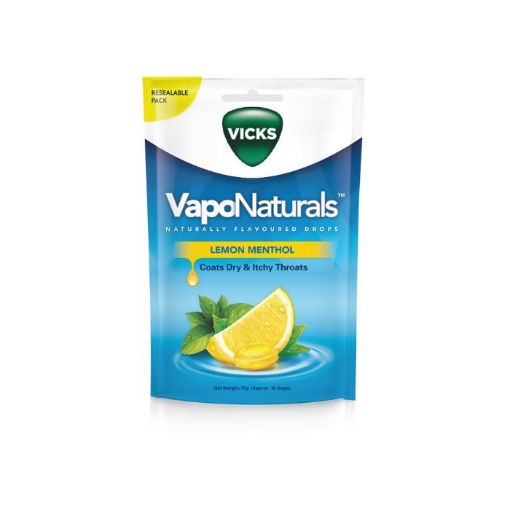Picture of Vicks Vaponaturals Drops Lemon Menthol 70g