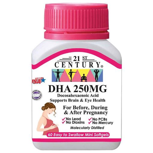 Picture of 21C DHA 250mg For Before During And After Pregnancy 60s