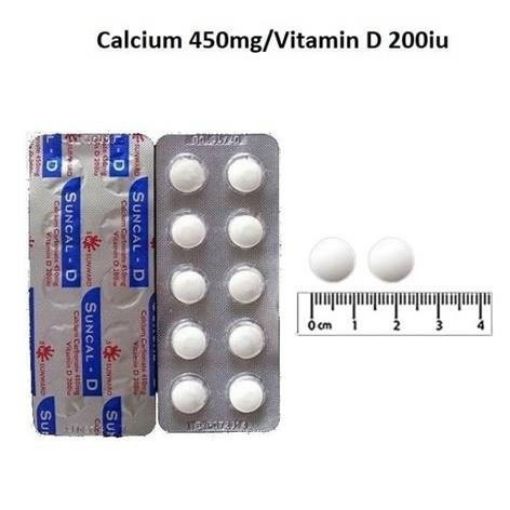 Picture of Suncal-D Calcium 450mg / Vitamin D Tab