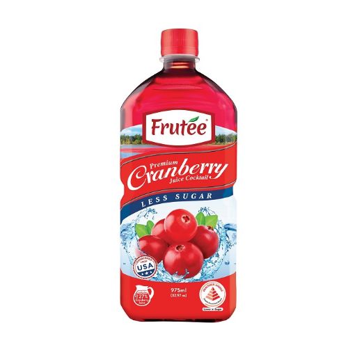 Picture of Frutee Cranberry Less Sugar Juice 975ml