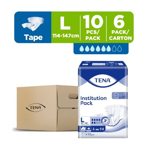 Picture of Tena Institution Pack Large 10s x 6