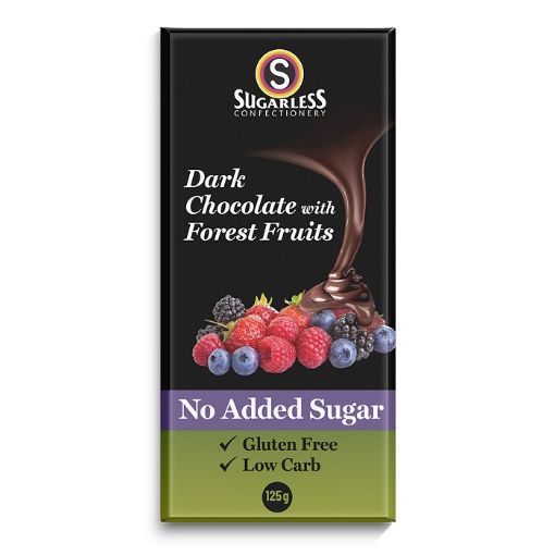 Picture of Sugarless Dark Chocolate & Almonds 150g