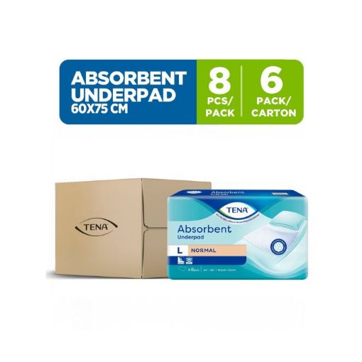 Picture of Tena Absorbent Underpad L 60x75cm 8s x 12