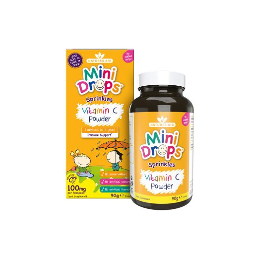 Picture of Natures Aid Mini Drops Sprinkle Vit C Powder 90g